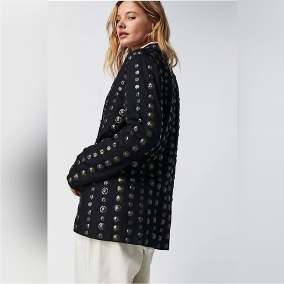 Free People Chelsea Coin Moto Jacket Size S $700 NWT - Picture 4 of 17